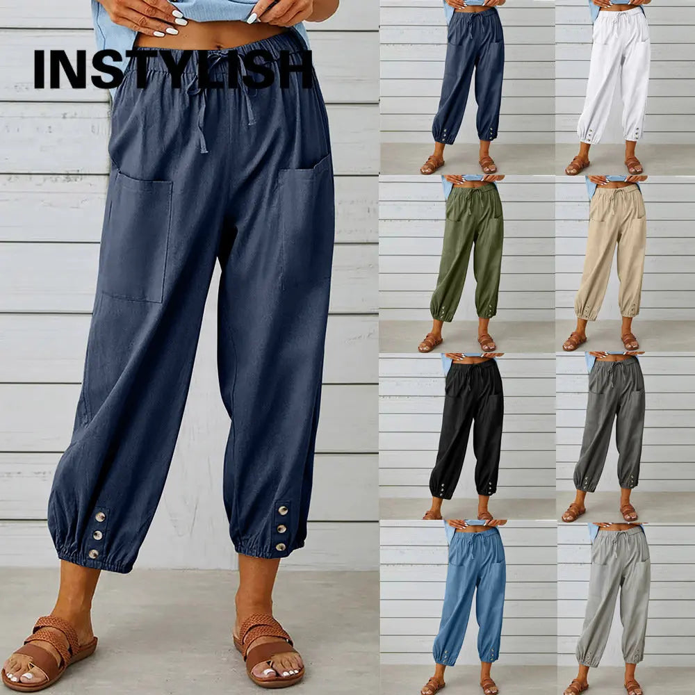 Cotton Linen Pants 