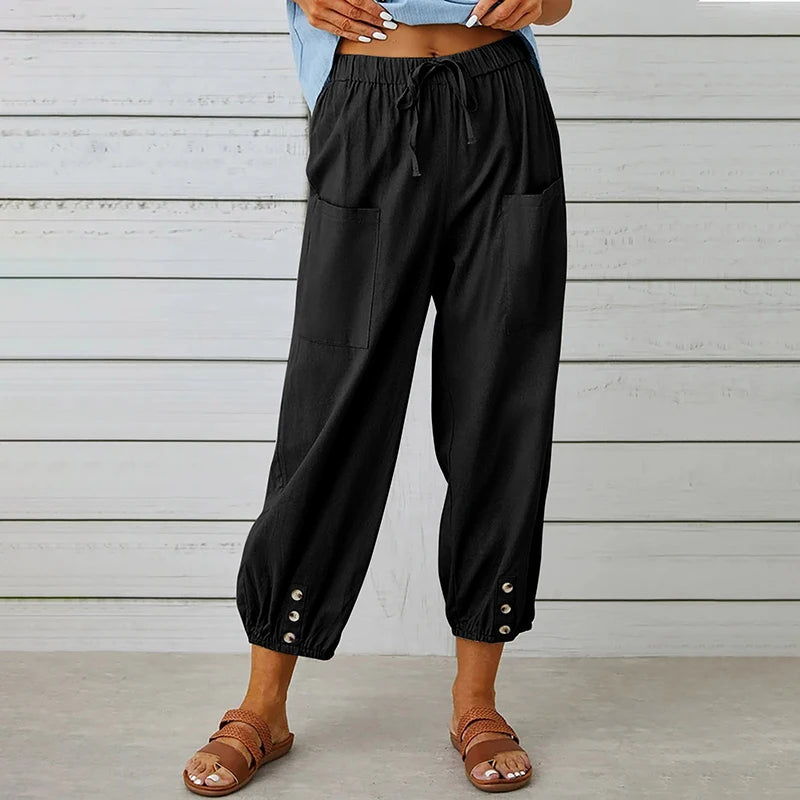 Cotton Linen Pants 