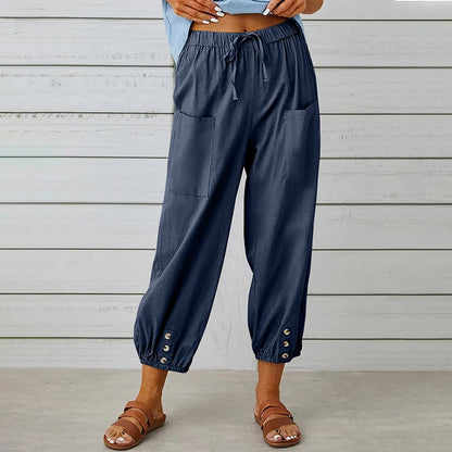 Cotton Linen Pants 