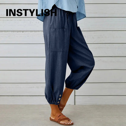 Cotton Linen Pants 