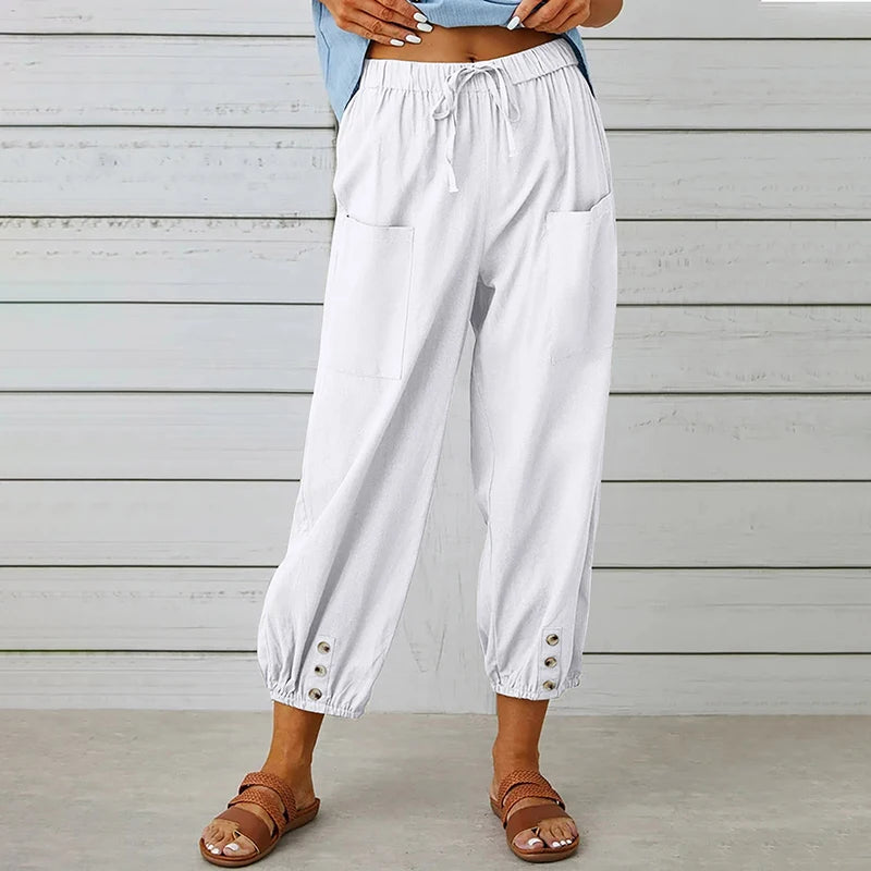 Cotton Linen Pants 