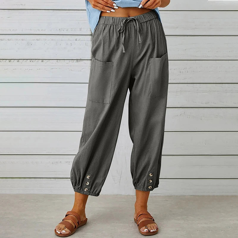 Cotton Linen Pants 