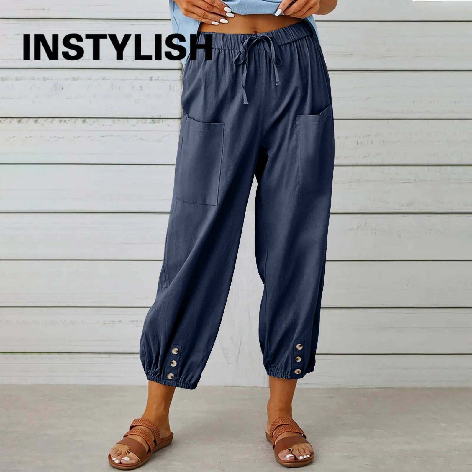 Cotton Linen Pants 