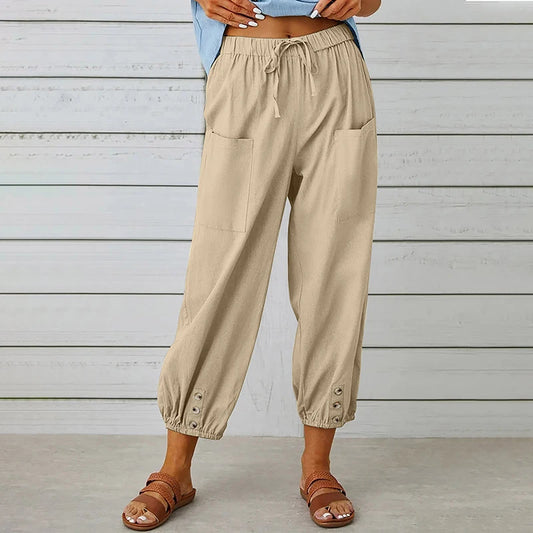 Cotton Linen Pants 