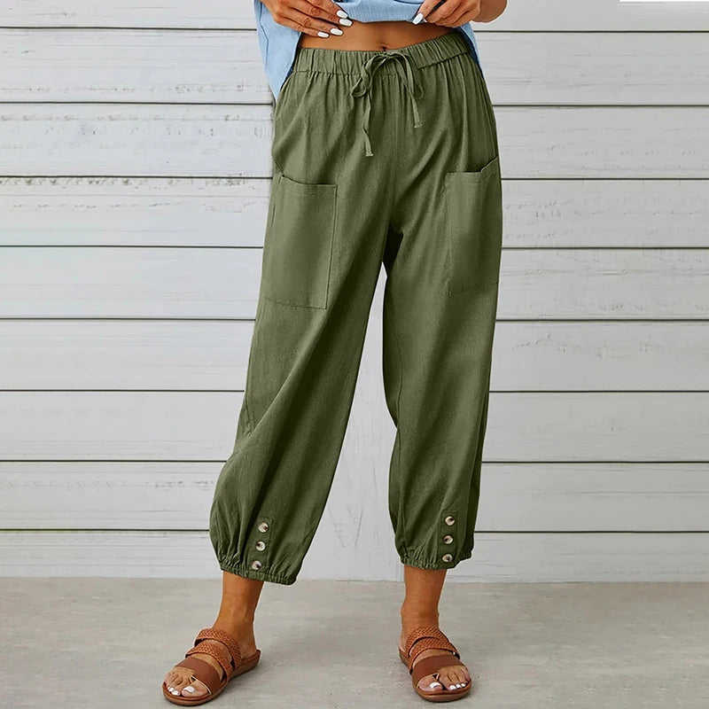 Cotton Linen Pants 